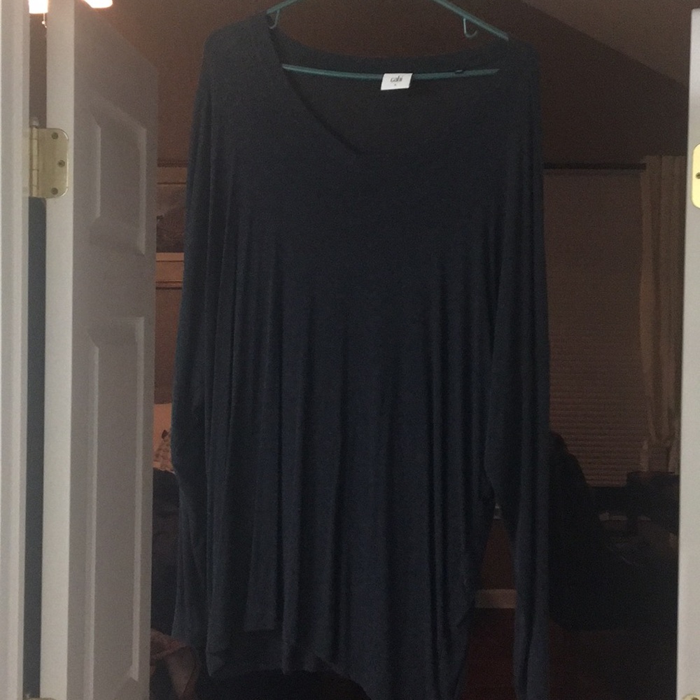 Slate gray long sleeve CABI T-shirt